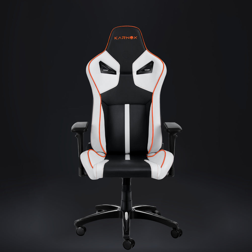 KARNOX gaming chair - Legend- RY - Ergonomic/High-back with Pillow & Lumbar Support in Black & White