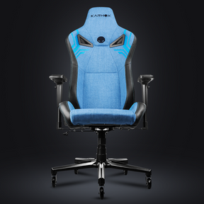 KARNOX blue/black Gaming Chairs - Legend TR- Bluish-Grey/Ergonomic/PU Leather/Reclining/Adjustable Seating